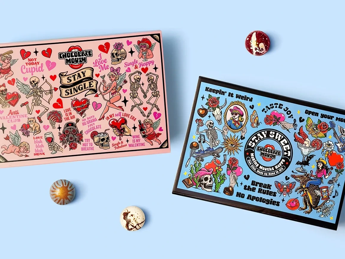 Chocolate Mouth gift box packaging designed by SOTDESIGN