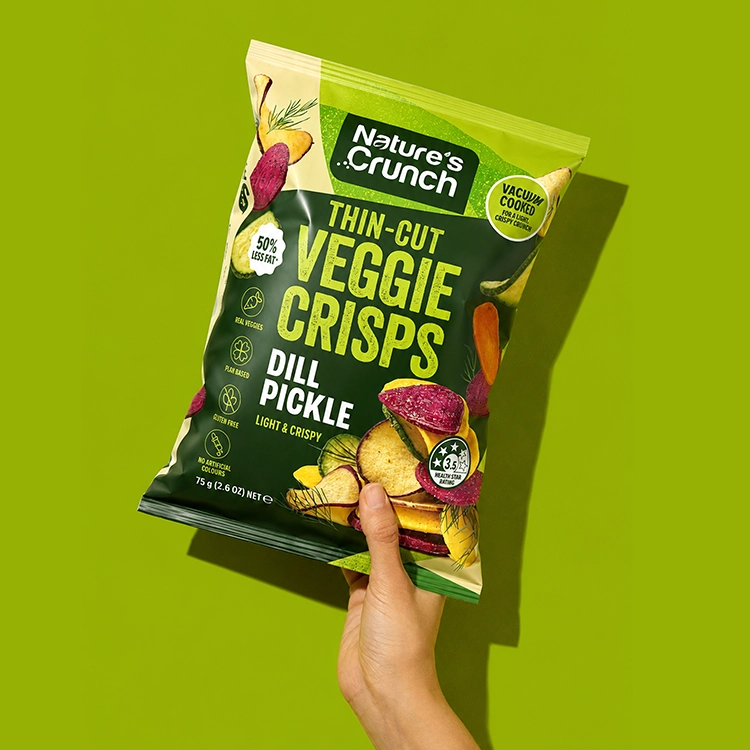 packaging design veggie crisps
