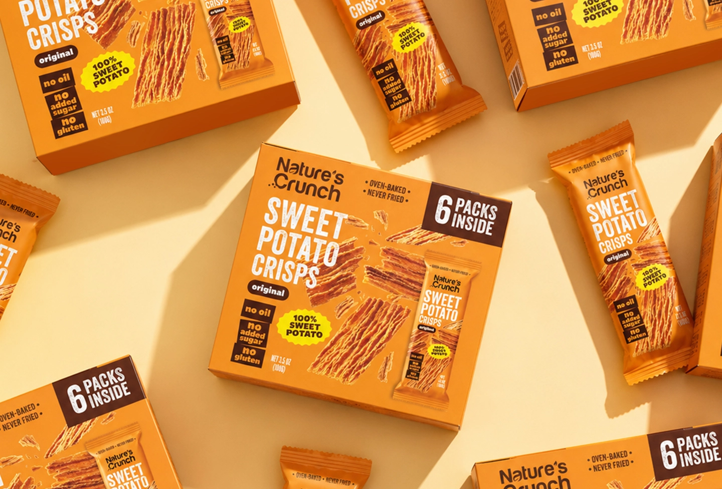 packaging design - sweet potato crisps