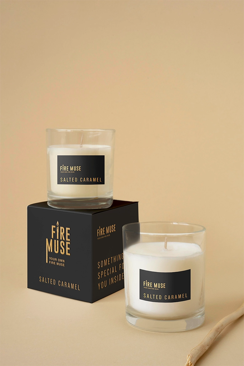 logo and label design for candles