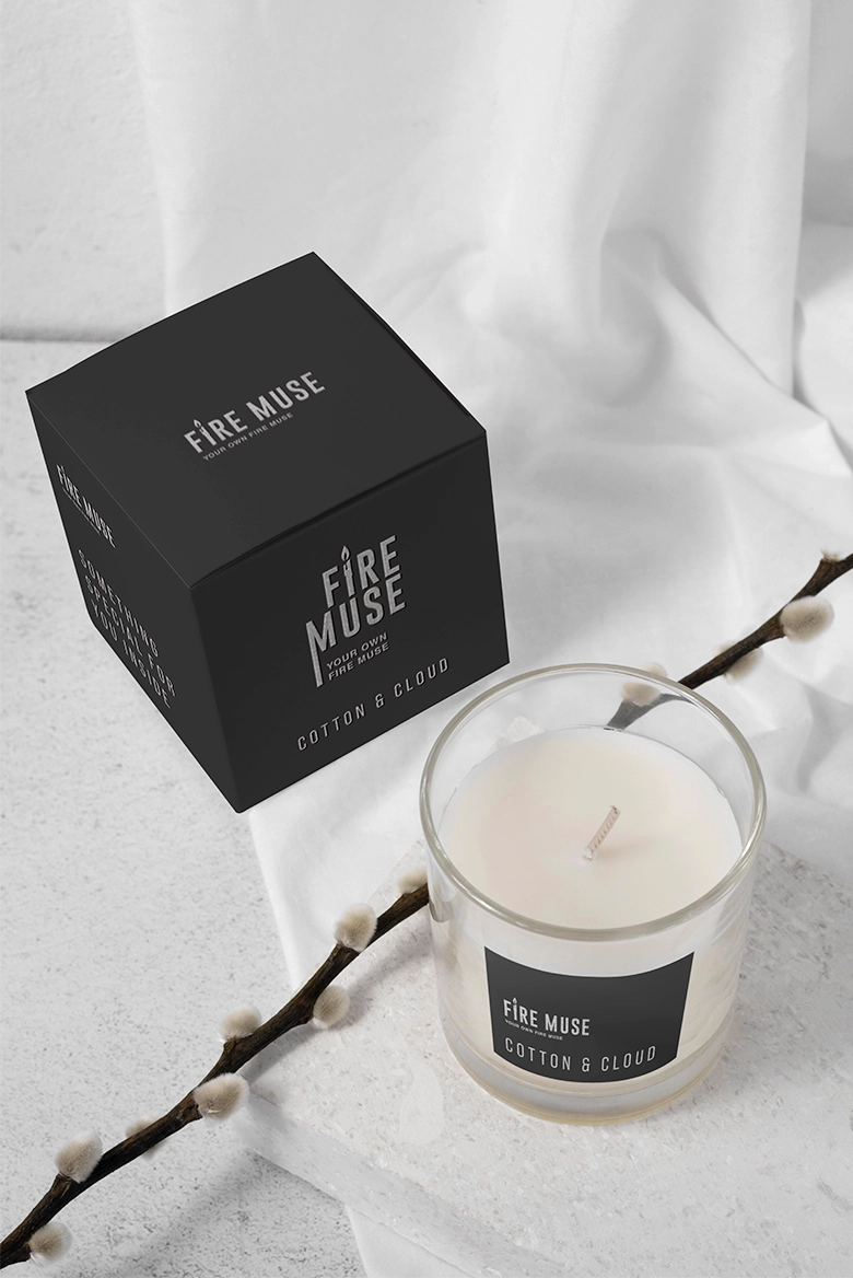 logo and label design for candles