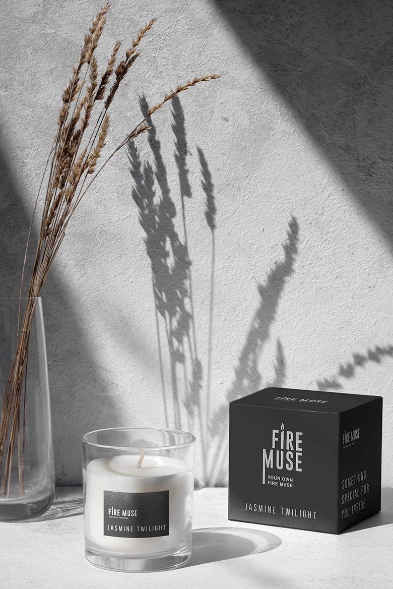 logo and label design for candles