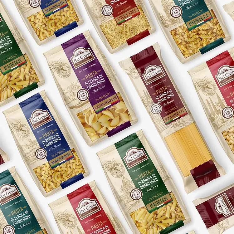 Pasta Bel Gusto. Packaging Design