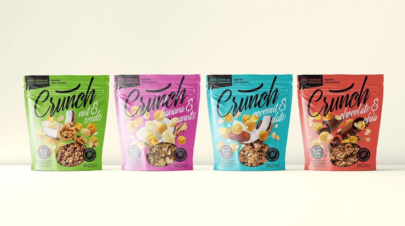 Crunch Granola. Packaging Design